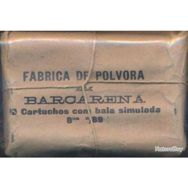 (59221) UN PAQUET DE 10 CARTOUCHES A BLANC Mle 1889 8 mm KROPATSCHEK Portugais