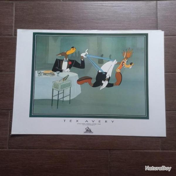 affiche de Tex Avery,   " LITTLE RURAL RIDING HOOD "    1949 dite par Demons & Merveilles