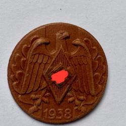 Badge allemand de la HJ 1938 insigne médaille ww2