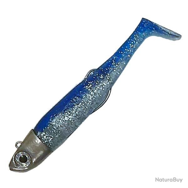 Leurre Souple Mont Astushad 85 20g - Bleu Flash