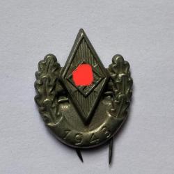 Badge sports de la HJ allemande rare année 1943 médaille insigne ww2
