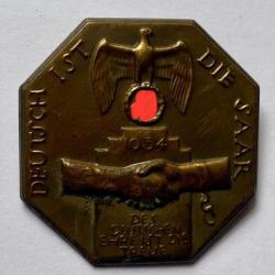 Badge Deutsche ist die Saar 1934 médaille insigne ww2