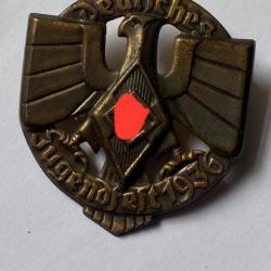 Badge Deutsche Jugenfest HJ 1936 médaille insigne ww2