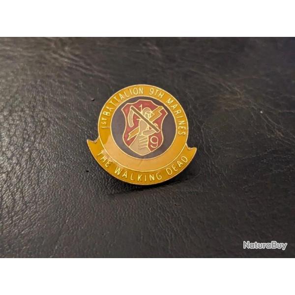 F pin's Insigne Militaire 1st Battalion 9th US Marines The Walking Dead badge  Taille :25 * 27 mm  T