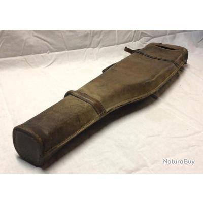 Étui En Cuir Pour Fusil De Chasse Démonté - Années 1920 - France - Vintage