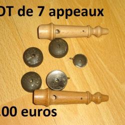 lot de 7 appeaux à 17.00 Euros !!!!! - VENDU PAR JEPERCUTE (D22C131)