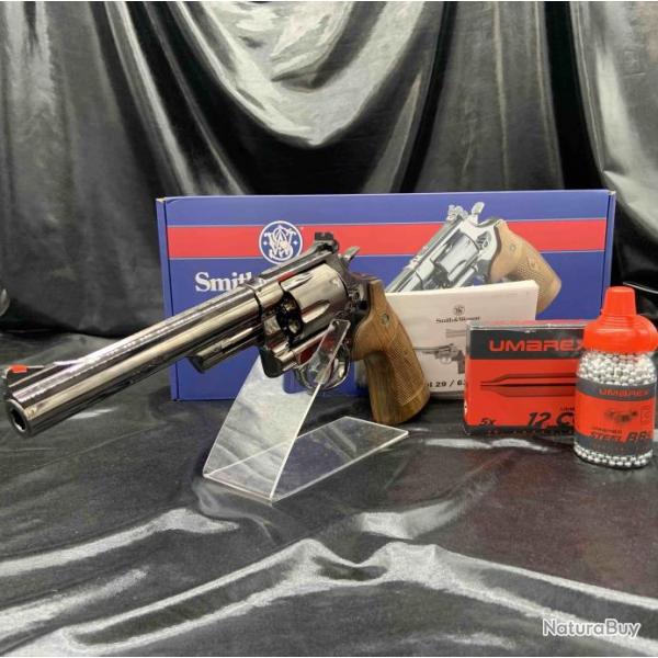 Pack prt  tirer REVOLVER "SMITH&WESSON" "Modle 29 6,5'' - CO2 CAL BB/4.5MM