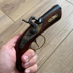 Pistolet à poudre noire Derringer canon Cour, Cal 45