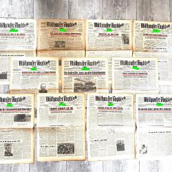 Lot 10 + 1 Gratuit Journaux Allemand ww2 Mülhauser Tagblatt 1943 (lot 5)