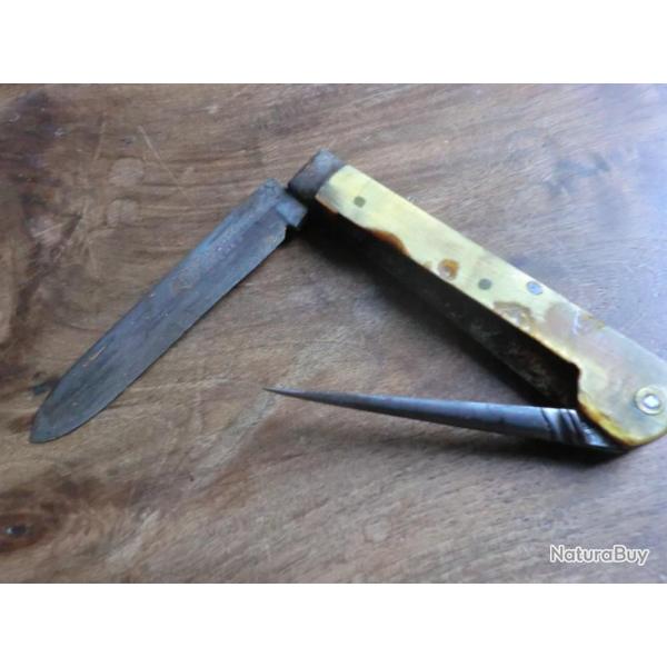 ancien couteau pradel  marquage sign au bioun