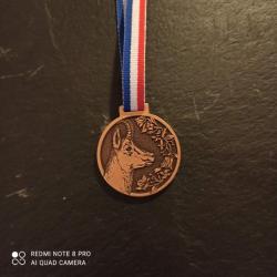 Médaille cotation trophée chamois isard échelon bronze
