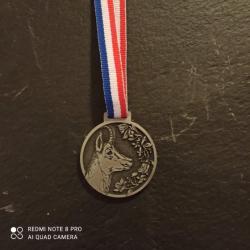 Médaille cotation trophée chamois isard échelon argent