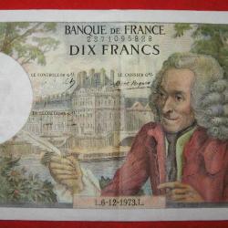 FRANCE 10 francs Volaire un epinglage TTB+++