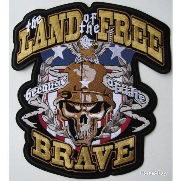 PATCH-ECUSSON/DOSSARD GRAND MODELE - LAND OF THE FREE - Ref.D33