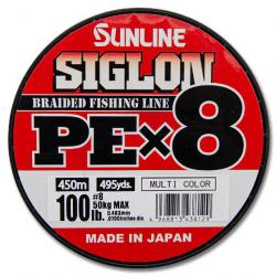 Sunline Siglon Special Tuna Broume PEX8 Muticolore 100lb 450m