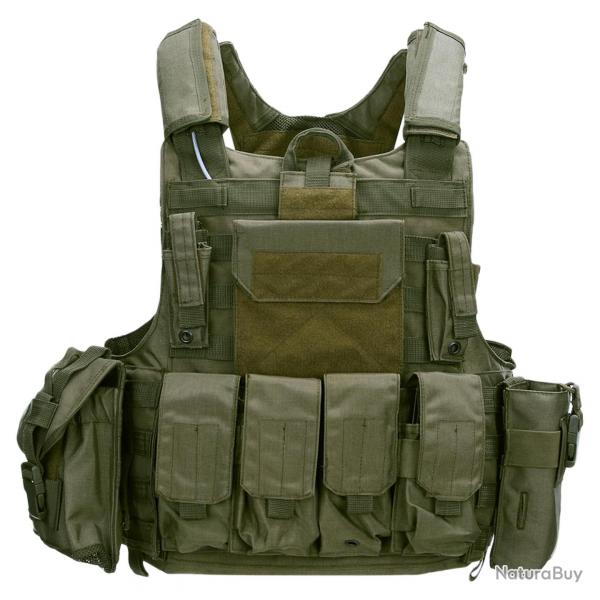 Gilet tactique Raptor Cordura (Couleur Vert)