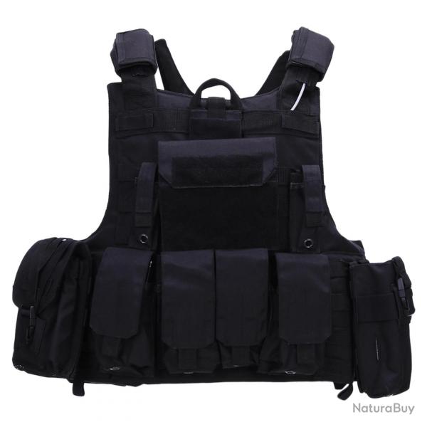 Gilet tactique Raptor Cordura (Couleur Noir)