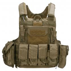 Gilet tactique Raptor Cordura (Couleur Sable)