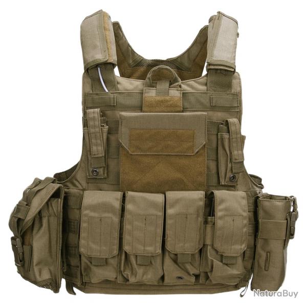 Gilet tactique Raptor Cordura (Couleur Sable)