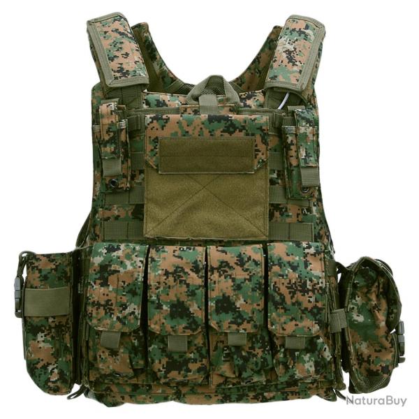 Gilet tactique Raptor Cordura (Couleur Camouflage Digital)