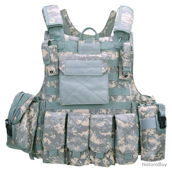 Gilet tactique Raptor Cordura (Couleur Camouflage ACU)