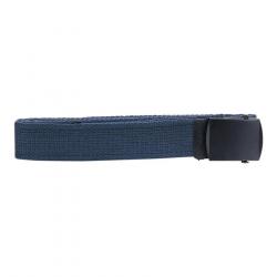 Ceinture toile 30mm avec boucle noire (Couleur Bleu)