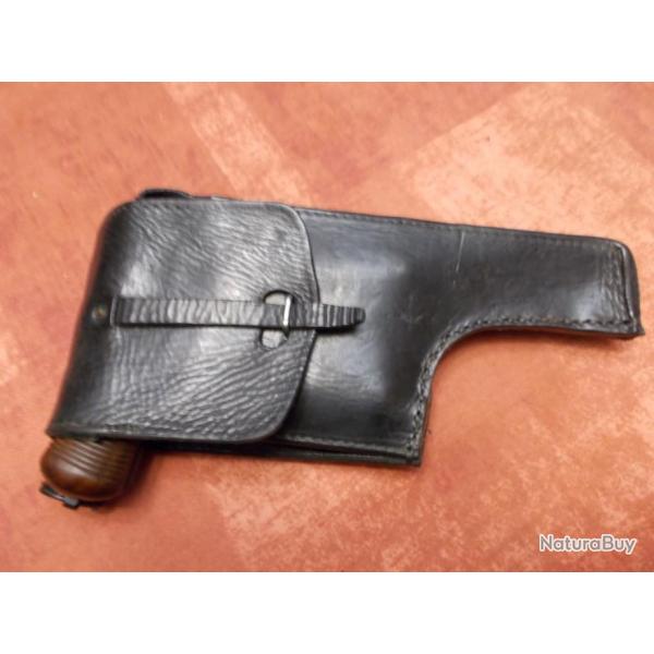 tui cuir holster pour pistolet C96    (Indochine??)   #2