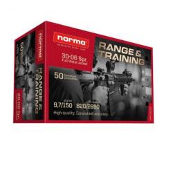 Cartouches Norma Range&Training - Cal. 30-06 SPRG - 150 gr / 9.7 g / Par 1