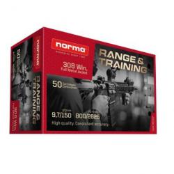 Cartouches Norma Range&Training - Cal. 308 Win - 150 gr / 9.7 g / Par 1