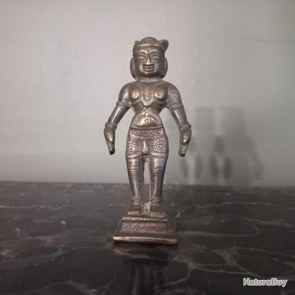 miniature    statuette indienne en bronze du XIX