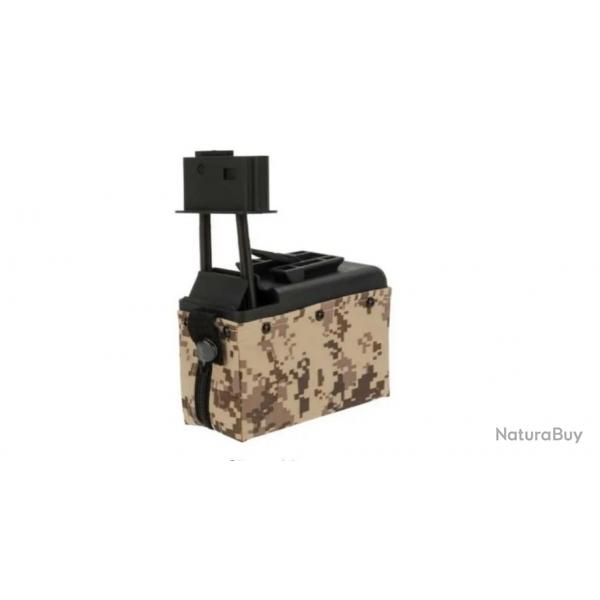 Ammobox digital desert 1500 billes pour M249 | Cybergun (0000 2943)
