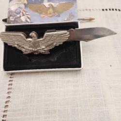 Magnifique couteau pliant pigargue americaine albainox