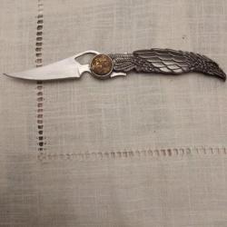 Couteau pliant motif aigle albainox