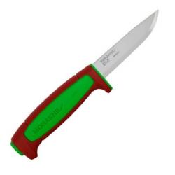 MO14281 Couteau outdoor Mora Basic 511 rouge/vert carbone édition 2024
