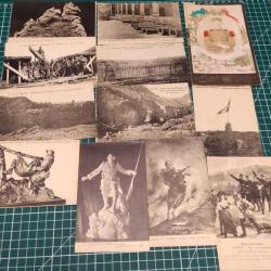 LOT DE 12 CARTES POSTALES, FORT DE TROYON, MUSEE DE L'ARMEE