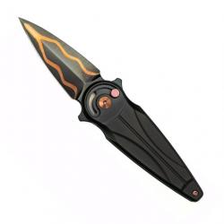 Couteau "Saturn Copper" titanium noir [Fox Production]
