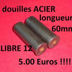 LOT de 2 douilles ACIER rechargeables calibre 12 à 5.00 Euros !!!!!! - VENDU PAR JEPERCUTE (SZ291)