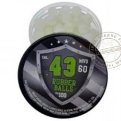 WSD - Pot de 100 billes silicone phosphorescent Night vision .43
