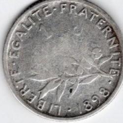 1  franc argent  1898