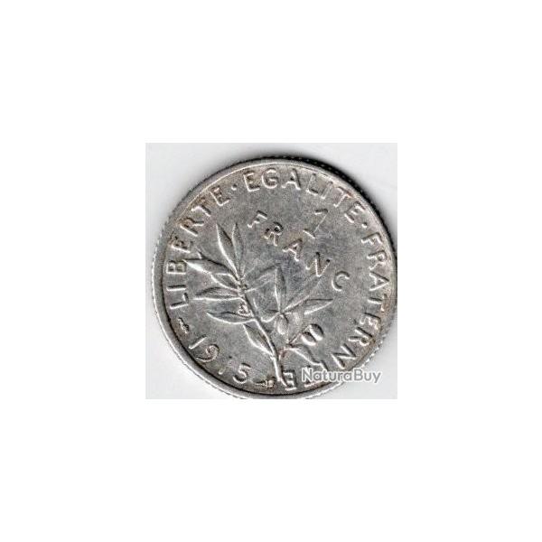 1  franc argent  1915 - qualit  S U P
