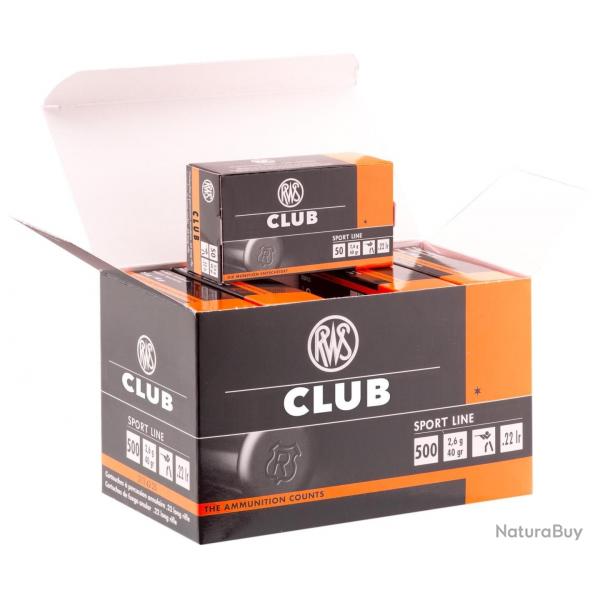 Cartouches 22lr RWS Club x500