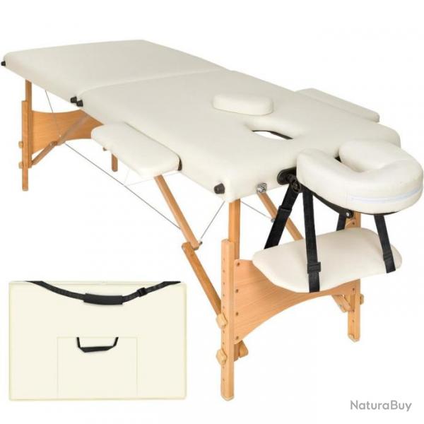 Table de massage Portable Pliante 2 zones FRANCE beige chaise462