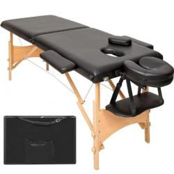 Table de massage Portable Pliante 2 zones FRANCE noir chaise463