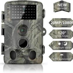 caméra de chasse avec écran ,20mp 1080P, HD, étanche, infrarouge, Vision nocturne