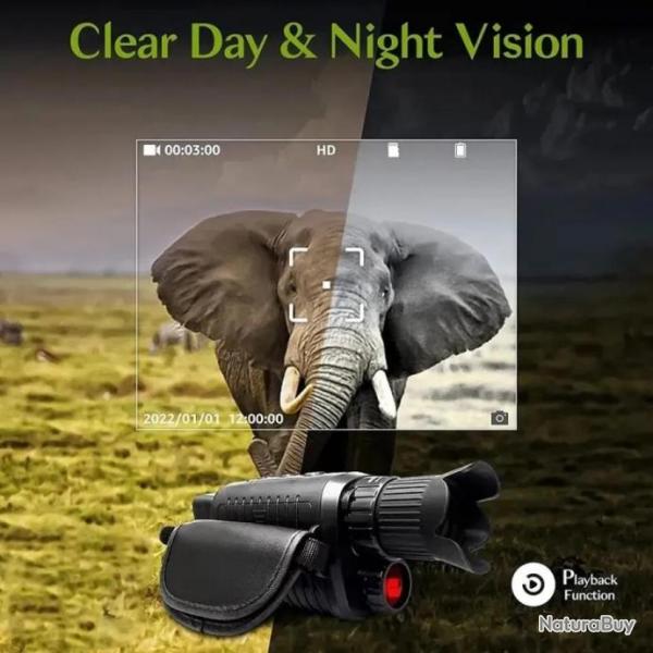 Monoculaire de vision nocturne jour et nuit offre monoculaire jumelles  vision nocturne zoom x5. C
