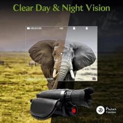 Monoculaire de vision nocturne jour et nuit offre monoculaire jumelles à vision nocturne zoom x5. D