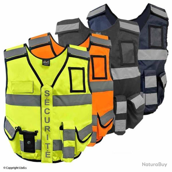 Gilet MULTIPOCKET haute visibilit SCURIT PRIVE Ready 24 ORANGE