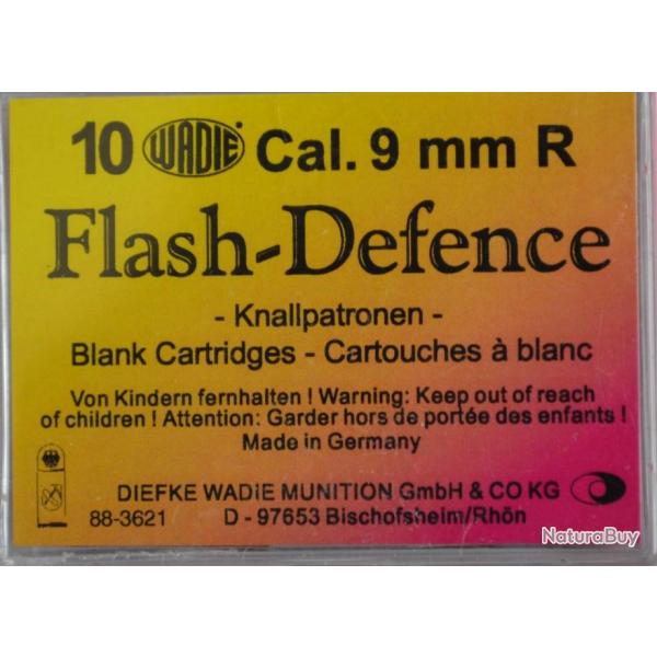 10 cartouches Wadie Flash Defence - calibre 9mm RK