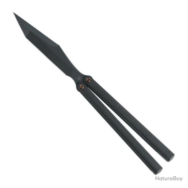 Couteau papillon "Phi" titanum noir [Fox Production]