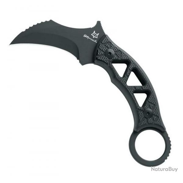 Poignard Karambit "Tribal K" G10 noir [Fox Production]